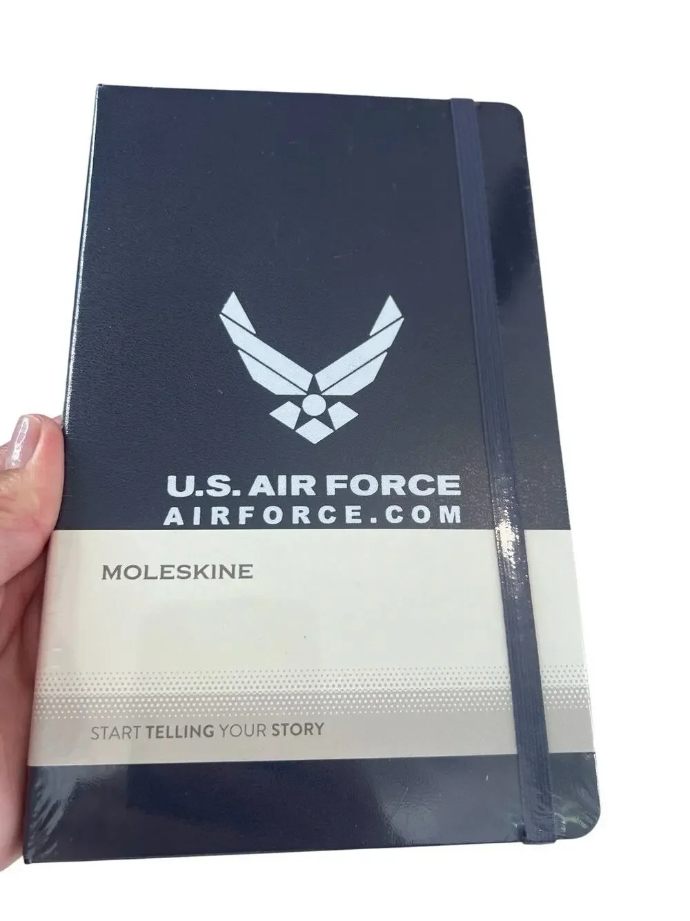 Moleskine US AIR FORCE Custom Edition Notebook 5 X 8 Navy Blue